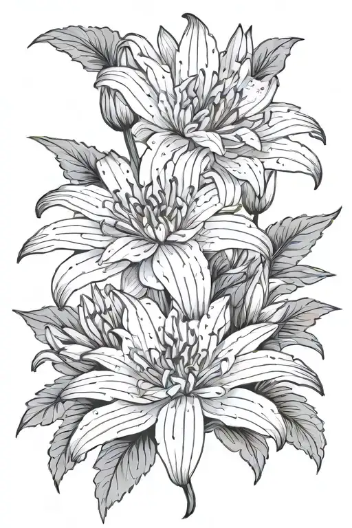 Lily 1 Chrysanthemum 1 Gladeolus