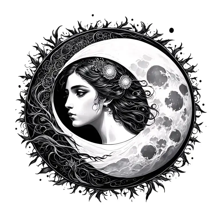 Goddes Of Moon Surrounded