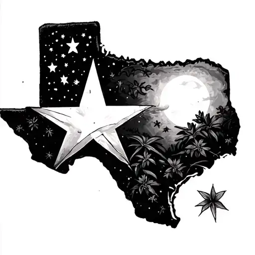 Texas At Night Background
