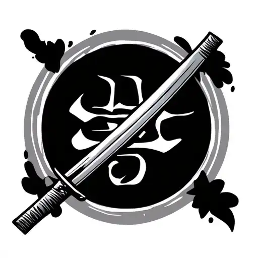 Katana Swoard With Kaizen Symbol