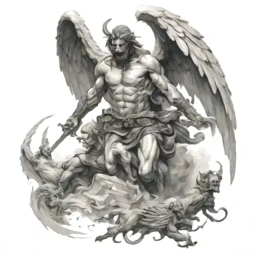 Angel Demon War Scene