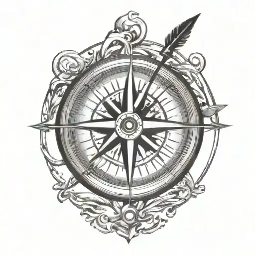 Compass With Arrow