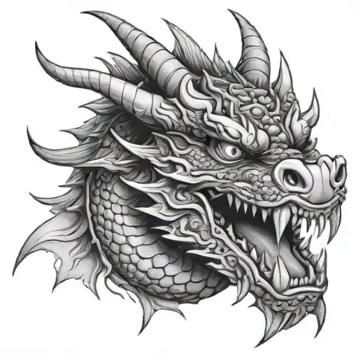 Dragon Face Japanese