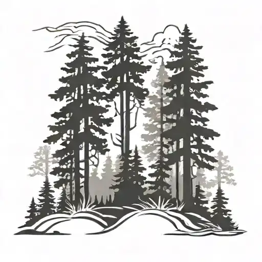 Finnish Forest Silhouette