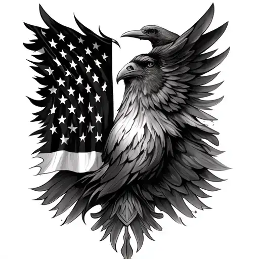 German And American Flag Sleeve