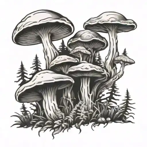 Muscular Mushroom Forest