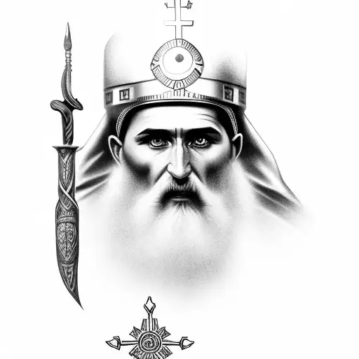 Serbian Saint Sveti Nikola Warrior