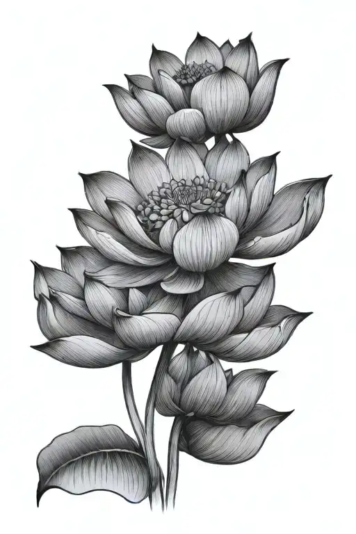 Big Lotus Flowers