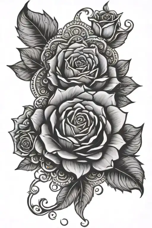 Mandala And Rose