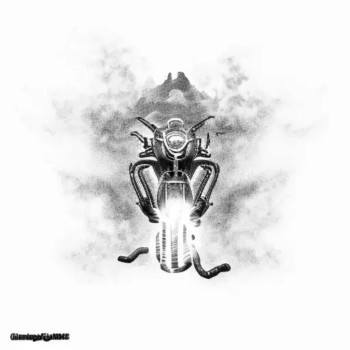 Cyber Sigilism Burning Cop Car