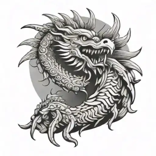 Quetzalcoatl Eating The Sun