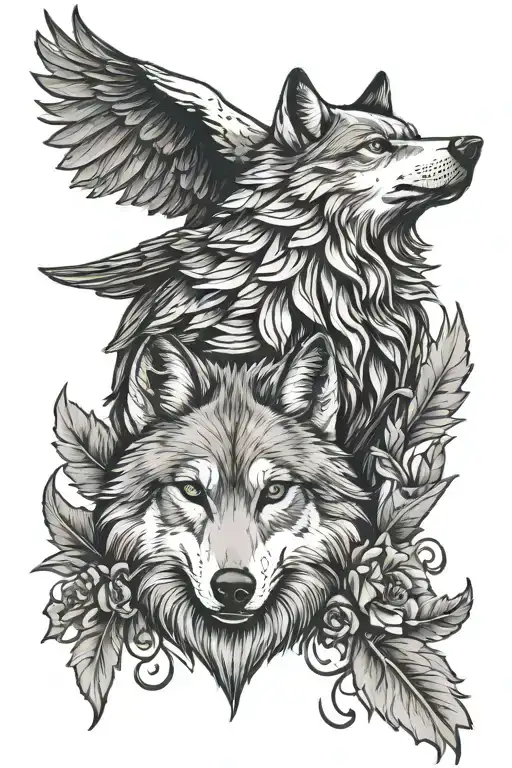 Wolf And Raven