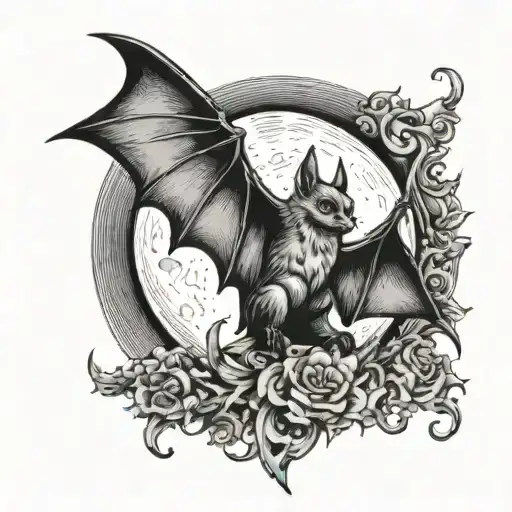 Bat Loves The Moon
