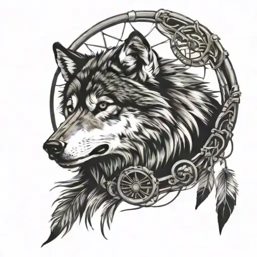 Wolf Dreamcatcher