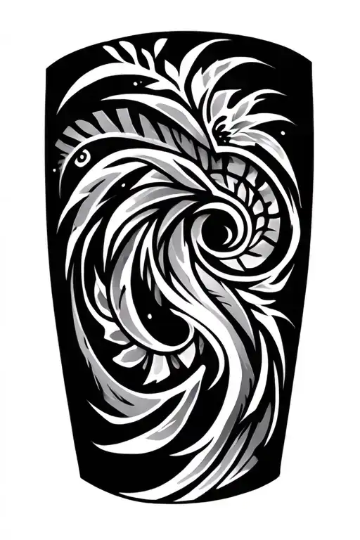 Tribal Inspired Thigh