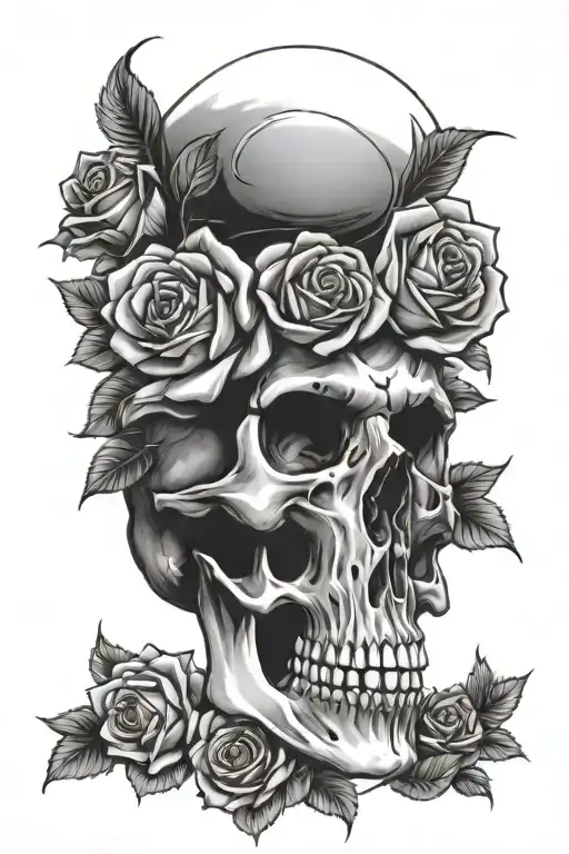 Skull And Roses