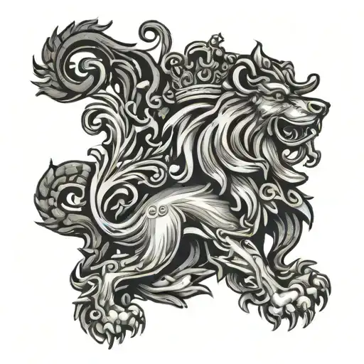 Scottish Rampant Lion