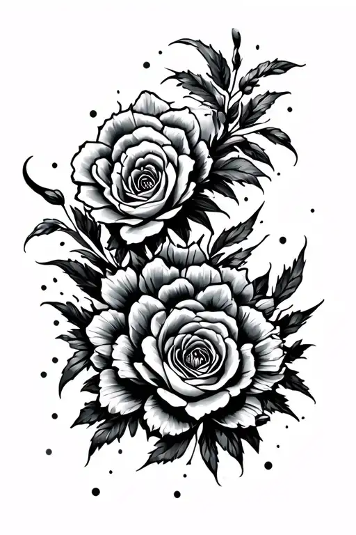 Blackout Tattoo Stencil