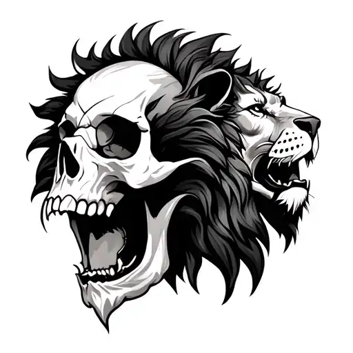 Skull And Lions