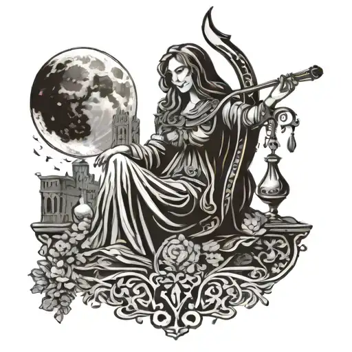 Tarot Card Tattoo Design That Represents My Grandmother