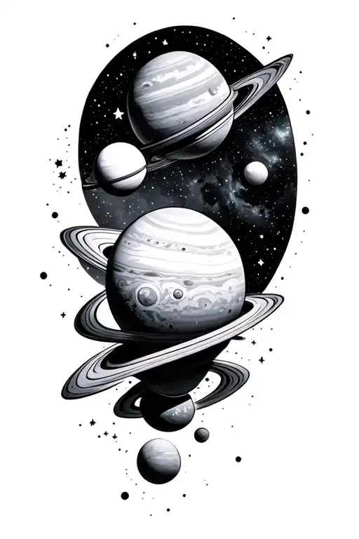 Space Planets Stars And Nebulas