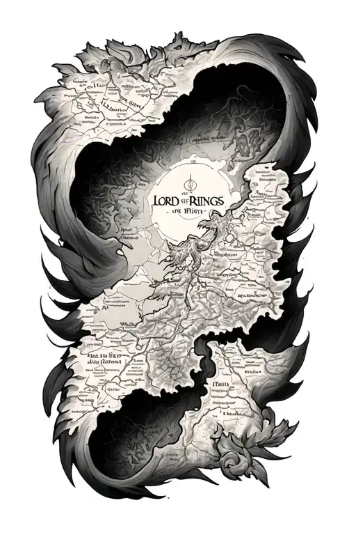 Lord Of The Rings Map