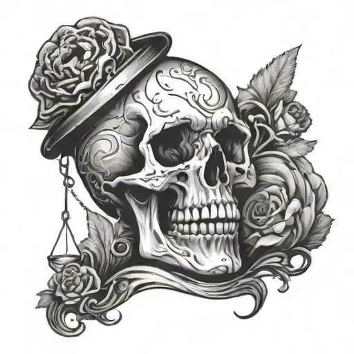 The Scales Rising Out Of The Skull Top