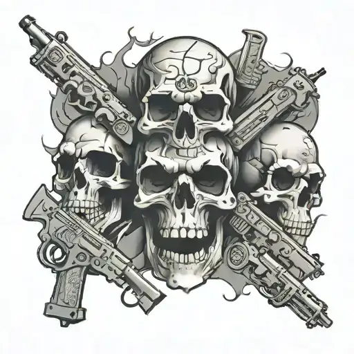 Uzi Vendetta Money Skulls