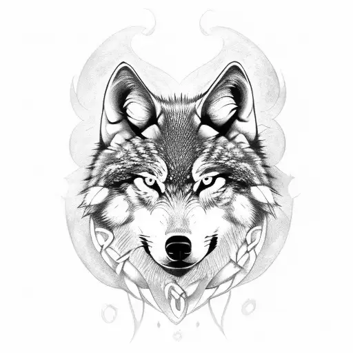 Celtic Wolf Shoulder