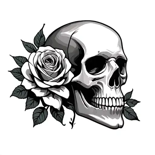 Skull And Roses