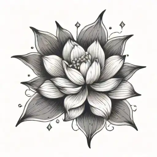Lotus Flower And A Star