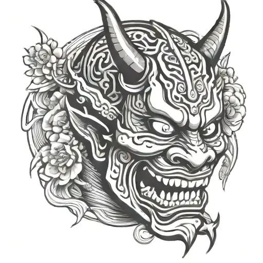 Hannya Mask Japan Warrior