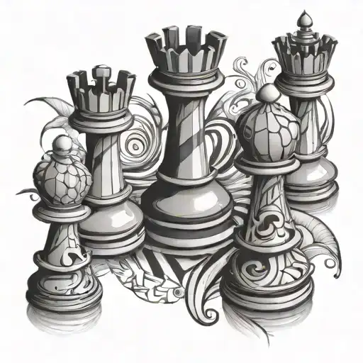 Spiral Chess Pieces Made
