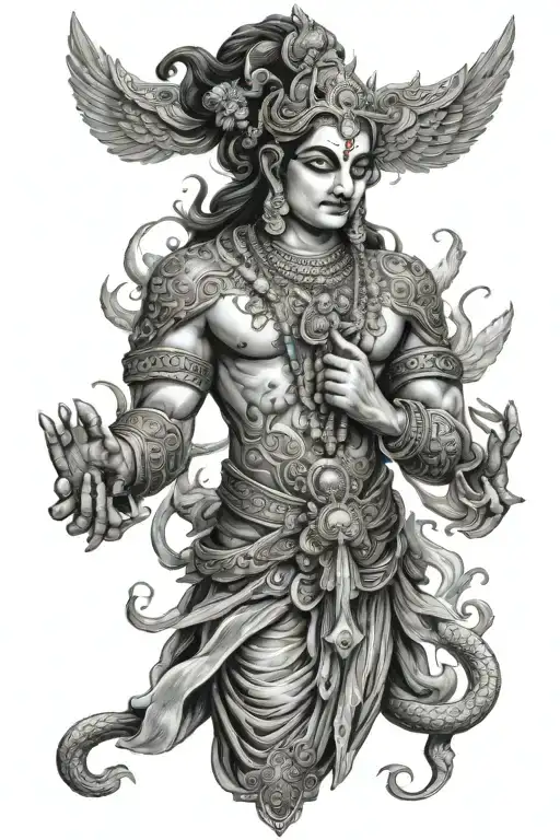 Hindu Mythology Tattoo Sleeve