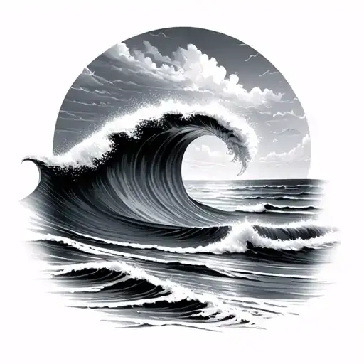 Beach Or Waves Flowing