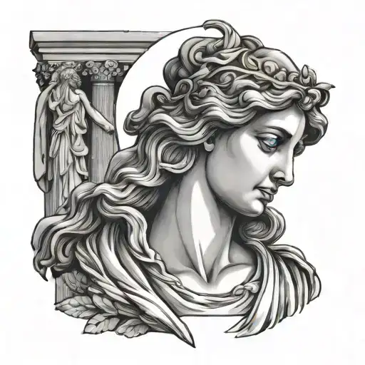 Broken Greek Statue Of Aphrodite