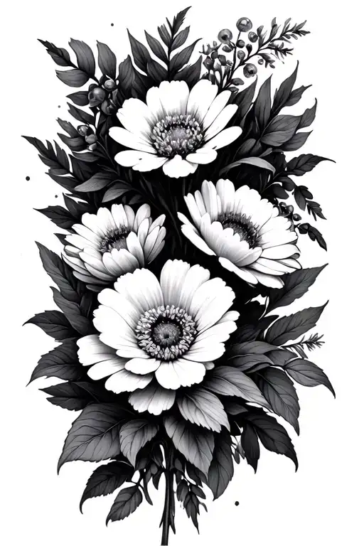 Birth Flower Bouquet November And February Birth Flowers