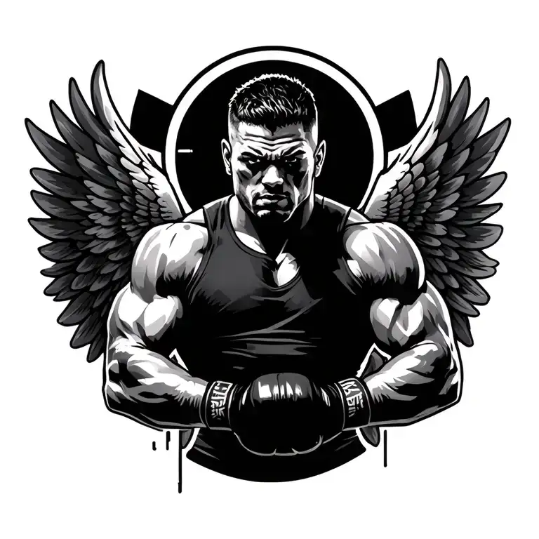 Mma Fighter With Wings