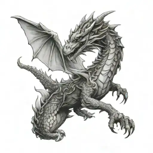 Dolch And Dragon Flying