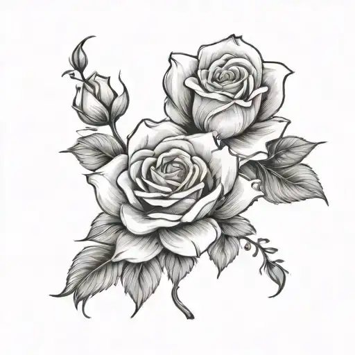 Rose And Jasmine Flowers