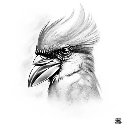 Roman Rumerals Of April 17 2017 Incorperated Into A Cardinal Bird