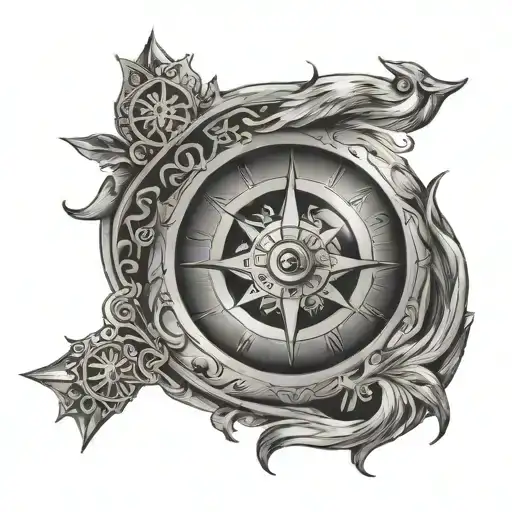 Compass With An Eye Inside