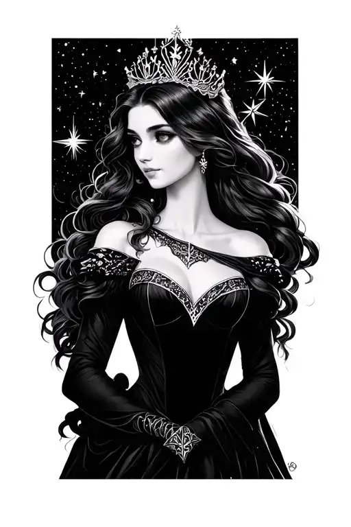 Princess Andromeda Constellation Stars Only