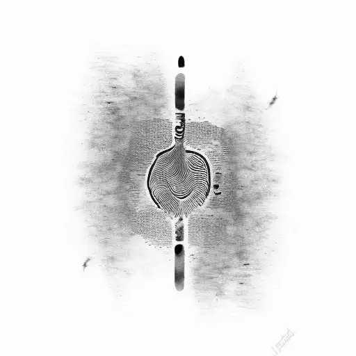 Finger Print With Roman Numerals