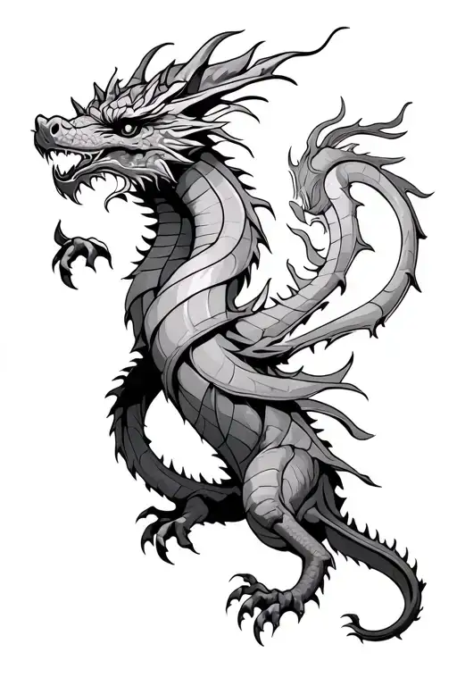 Medieval Dragon Wrapped Forearm