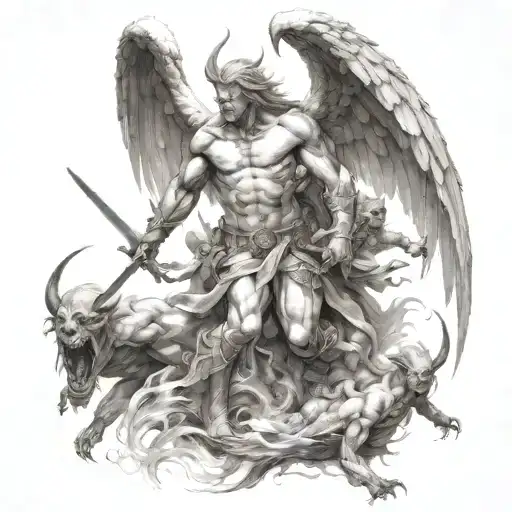 Angel Demon War Scene