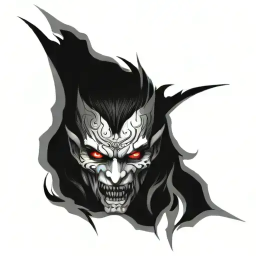 Half Demon Half Angel Split Down The Middle