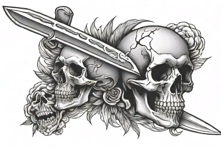 Knife And Skull