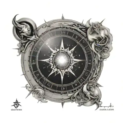 Natal Birth Chart Merging With Sun In Taurus And Moon In Scorpio