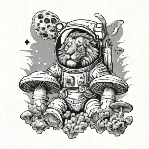 Astronaut Lion Mushrooms